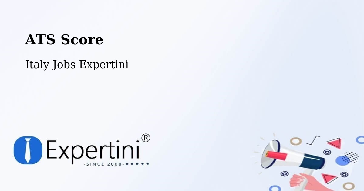 Resume ATS Score & Job Description Match Tool – Agrigento - Italy Jobs Expertini