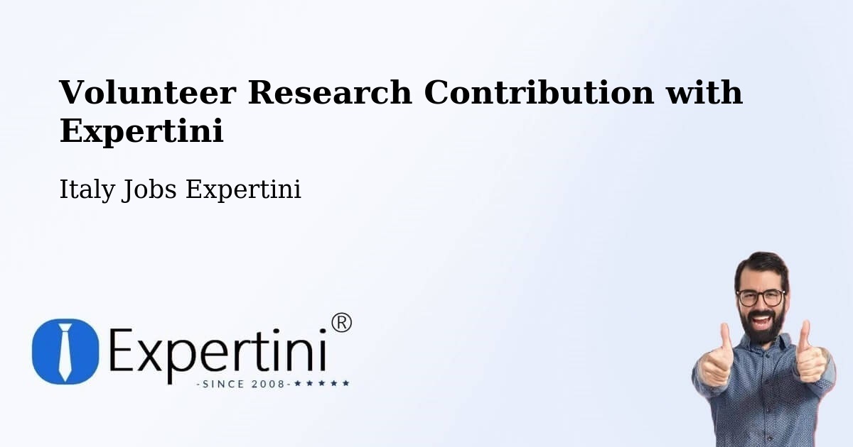 Volunteer Research Contribution Program – Agrigento - Italy Jobs Expertini